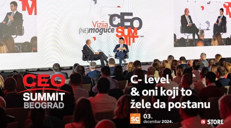 6. CEO SUMMIT Beograd 3. decembra u Sava centru okuplja biznis lidere